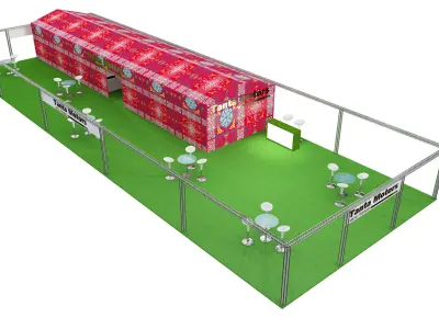Booth Exhibition Stand a399d 3D model