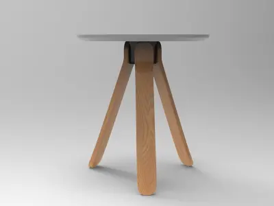Ocean Table Low-poly 3D model