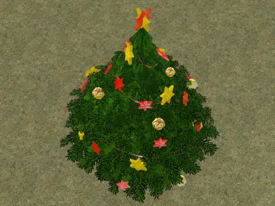 Christmas tree Low-poly 3D model