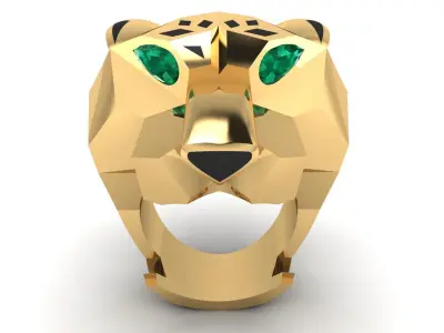 Panther big Ring 3d Print Model 3D print model