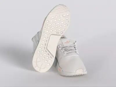 NMDR1 Original Shoes Cloud White Low-poly 3D model