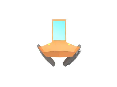 Future Car v1 003 Low-poly 3D model