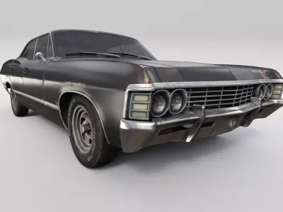 Impala 67  Low-poly 3D model