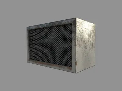 Multi Game Engine AAA Quality PBR Asset - Air Conditioner Low-poly 3D model