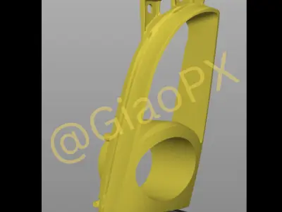 Subaru Impreza GC8 V1 V2 Front Headlight Intake 3D print model