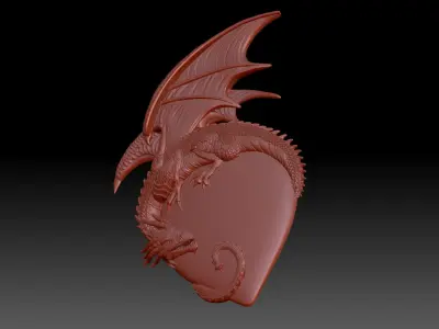 Dragon heart 3D print model