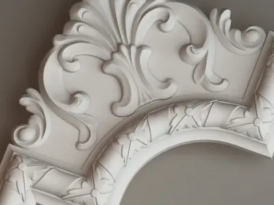 Molding with corner elements Gaudi Decor 3D model
