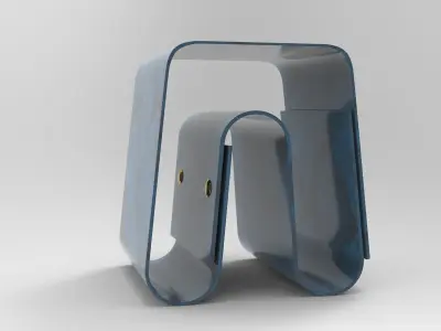 Kosta Stool Low-poly 3D model