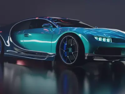 Bugatti veyron 3D model 13