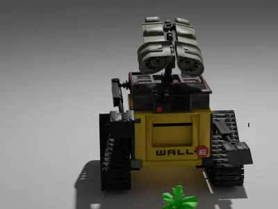 Walle lego vehicle with plant Texture