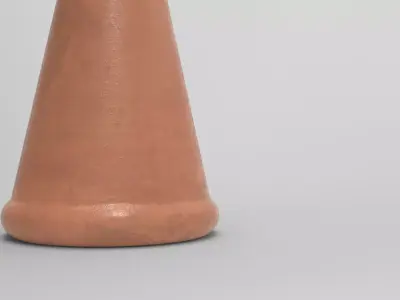 Rusk Vase Low-poly 3D model