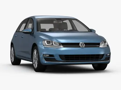 Volkswagen Golf 7 5-Door 2013 3D model