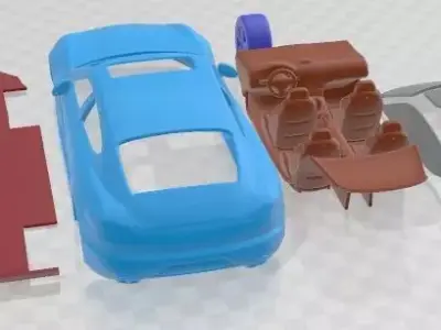 Porsche Panamera Turbo S 2014 Printable Car  3D print model