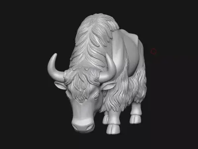 yaK sculpture 3D print model
