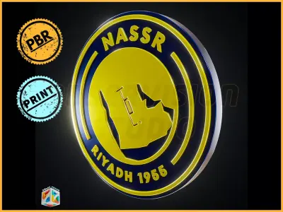 Al Nassr logo - Cinematic - 3D print 3D model