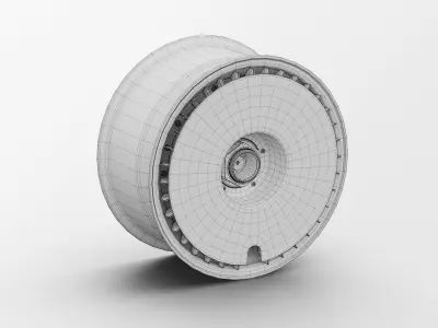 BBS E57 Turbofan Rim 3D Model 3D model