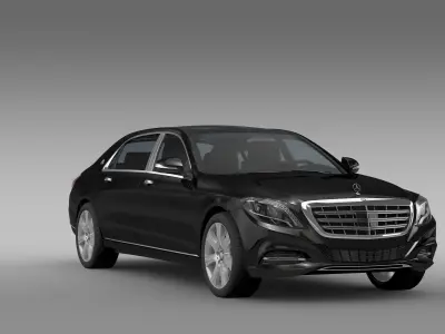 Mercedes Maybach Guard S600 X222 2016 3D model