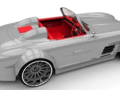 300SL mercedes benz 3D model