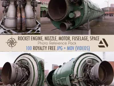 Photo Reference Rocket Engine Nozzle Motor Fuselage Shuttle Texture