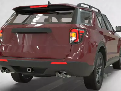 Lowpoly SUV 2020  3D model