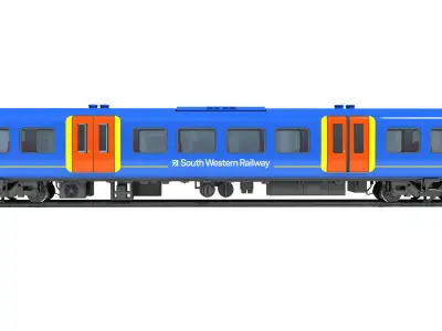 South West Rail Class Passenger Car 3D model