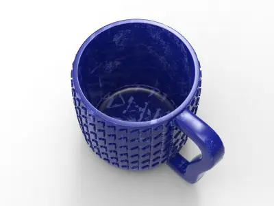 Colo Coffee Cup Low-poly 3D model