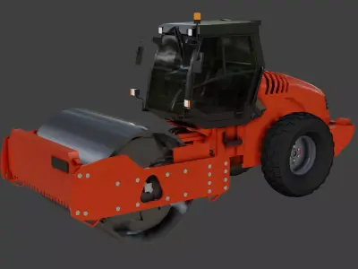 construction vehicle Low-poly 3D model