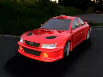 car subaru car car for 3d gaming 3D model