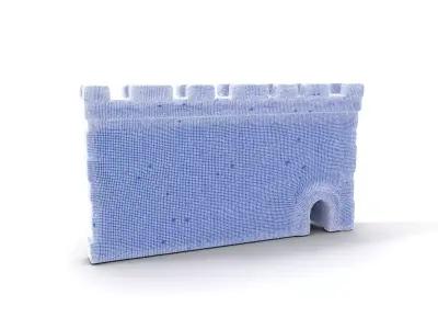 Colorful Stone Wall model pack Low-poly 3D model