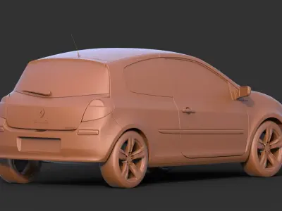 Renault Clio lll 3D print model