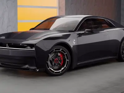 Dodge Charger Daytona SRT Banshee 2024 - with car interior 3D model