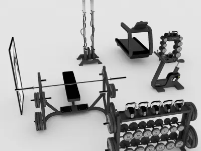 Gym Equipment 3D model