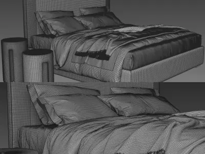 Meridiani Bardo Due Scandinavian Set 3D model