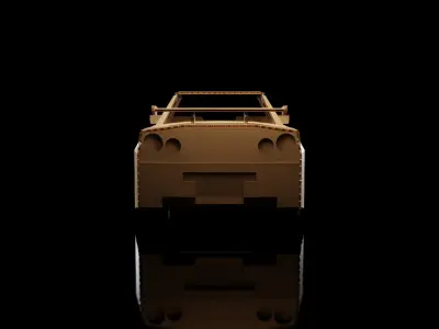 Nissan GTR Skyline R34 cardboard car 3D model