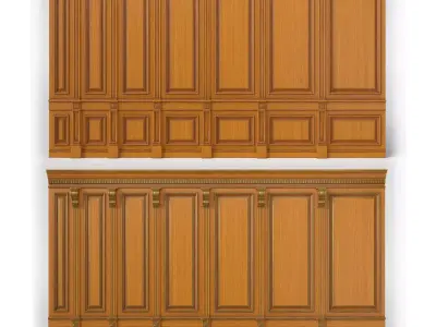 Wooden panel 02 06  3D model