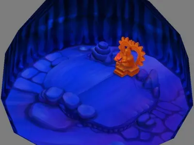 Game Low Mode - Desert Lights 03 3D model