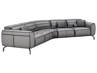 Zenith Function Sofa C320 By Natuzzi 06 3D model