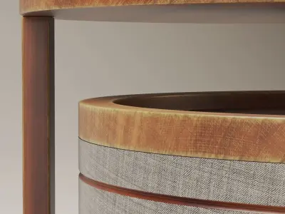 Circle Tea Table 3D model