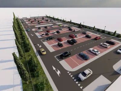 Parking-Parking Lot 3D model