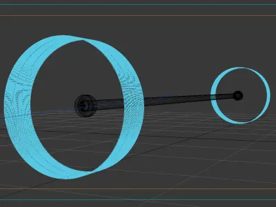 Dollar burbell 3D model