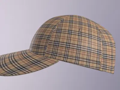 BURBERRY BASEBALL CAP PBR Low-poly 3D model