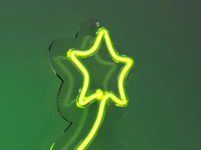 Christmas Tree - Neon Sign 3D model