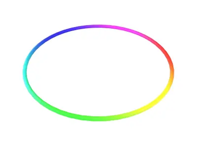 Body Hoops V1 003 Low-poly 3D model