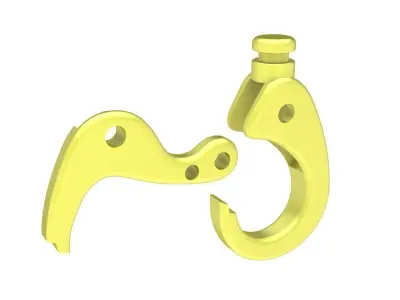 Luxury Jewelry Lobster Clasp  3941 3D print model