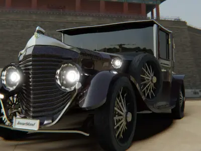 Bentley 1930 Morgan Low-poly 3D model