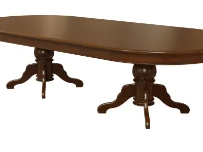 Wood table 3000 3D model