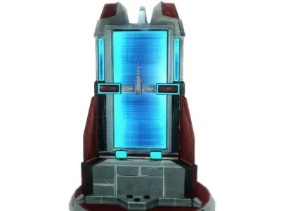 Force field generator 01 sci-fi Low-poly 3D model