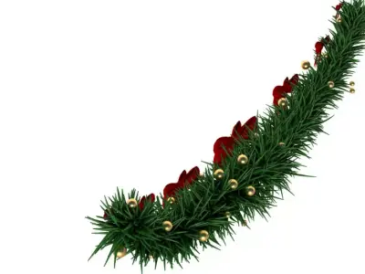 Christmas Wreath 3D model shop