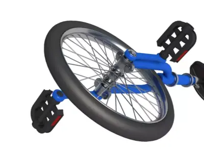 Unicycle 3D model