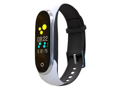 Fitness Tracker Low-poly 3D model